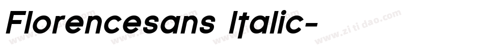Florencesans Italic字体转换